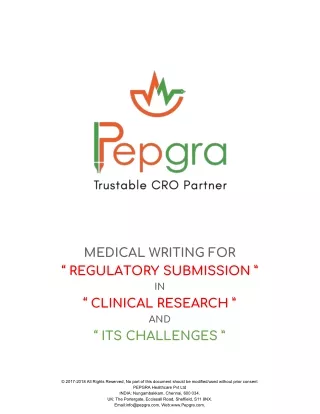 How Regulatory Writing Plays an Essential Role in Clinical Research - Pepgra