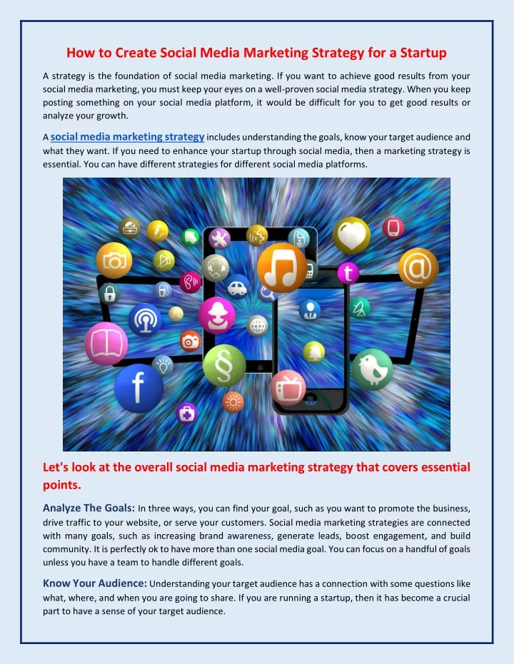 how to create social media marketing strategy