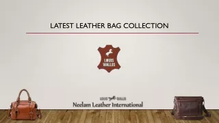 Leather Bag Colletion