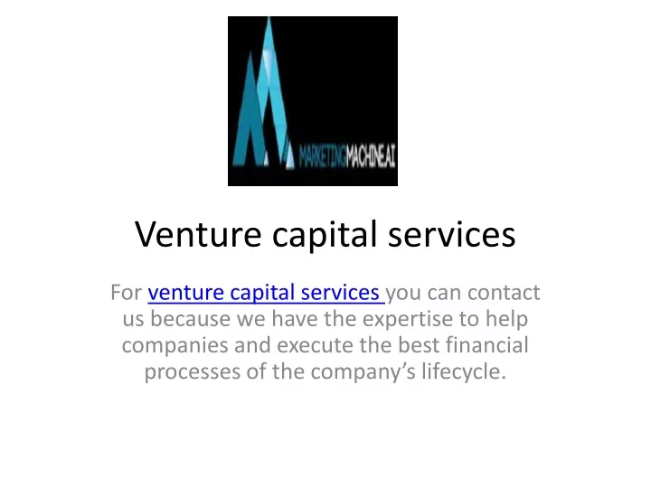 venture capital services