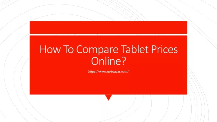 how to compare tablet prices online