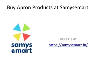 Buy Aprons Light grey at Samysemart