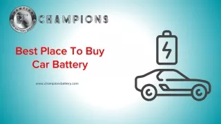 best place to buy car battery