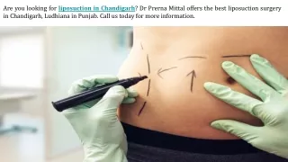 liposuction in Chandigarh