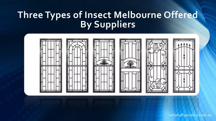 three types of insect melbourne offered by suppliers