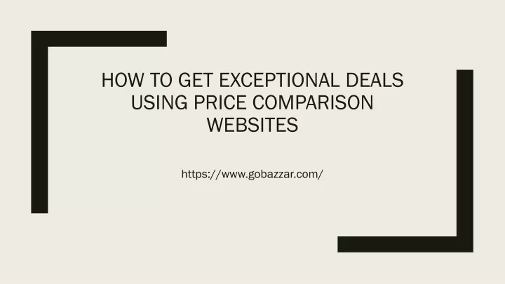 how to get exceptional deals using price