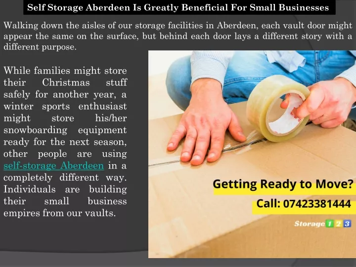 self storage aberdeen is greatly beneficial