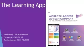 the learning app