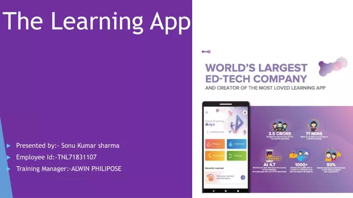 the learning app