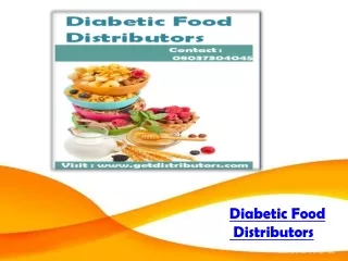 diabetic food distributors