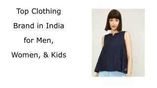 Top Clothing Brand in India for Men, Women, & Kids