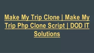 make my trip clone make my trip php clone script dod it solutions