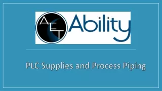 plc supplies and process piping