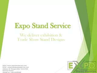 Exhibition stand contractor | Expo stand service
