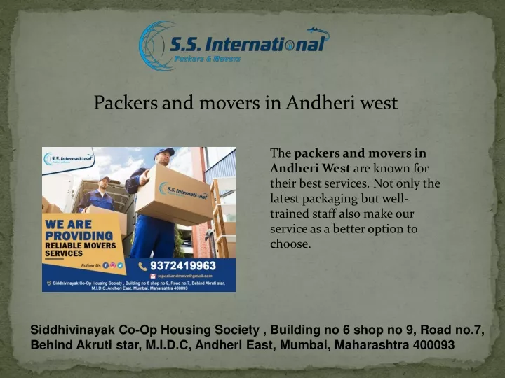 packers and movers in andheri west