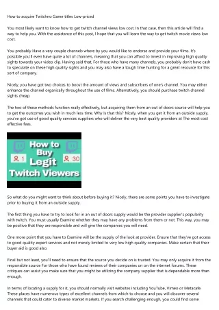 The Most Common twitch channel views bot Debate Isn't as Black and White as You Might Think