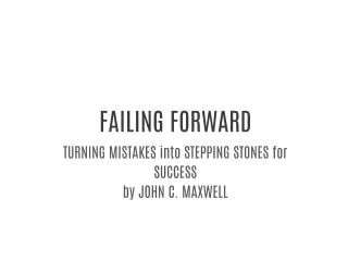 FAILING FORWARD