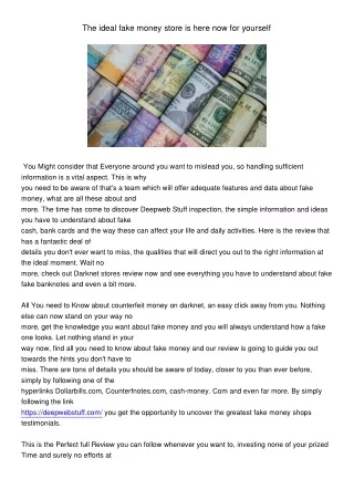 the ideal fake money store is here