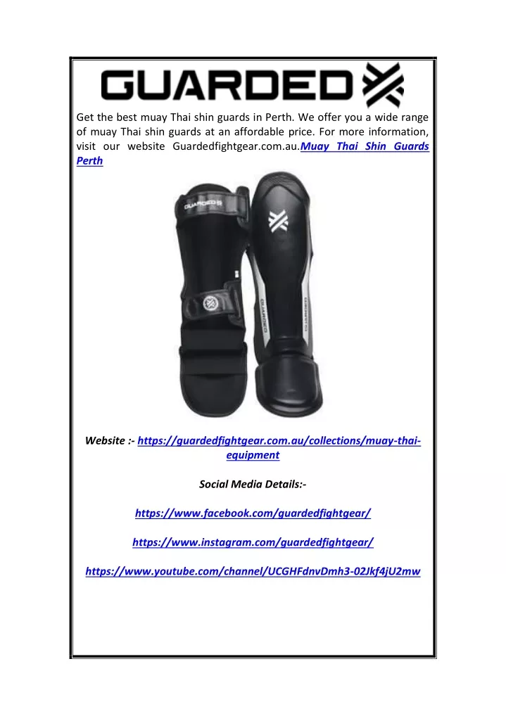 get the best muay thai shin guards in perth