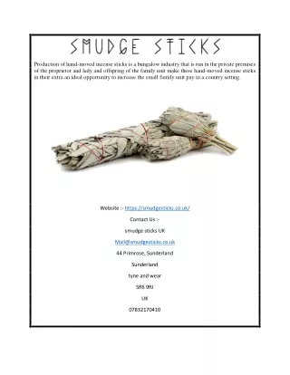 Sage Sticks|Smudgesticks.co.uk
