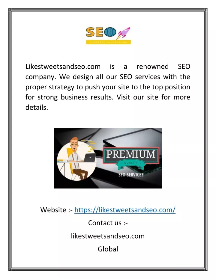 likestweetsandseo com company we design