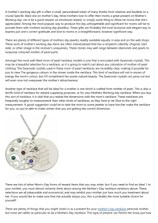 How to Outsmart Your Boss on birthstone necklace for mom