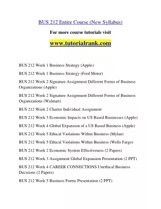 BUS 212 Education Organization- tutorialrank.com