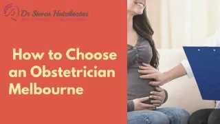 how to choose an obstetrician melbourne
