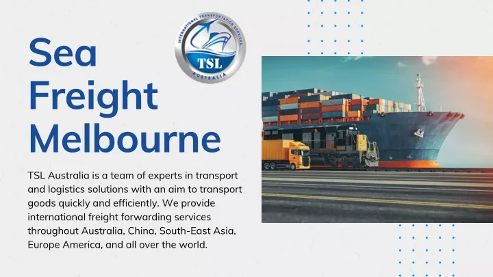 sea freight melbourne