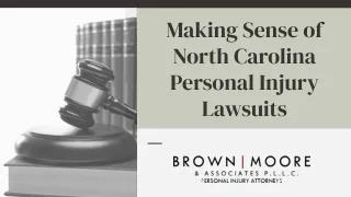 Making Sense of North Carolina Personal Injury Lawsuits