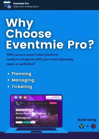 Why Choose Eventmie Pro?
