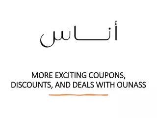 OUNASS Discount Code & Promo Code