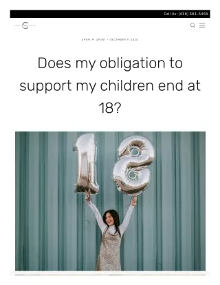 Am I Responsible for My Child After They Turn 18?