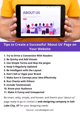 Tips to Create a Successful ‘About Us’ Page on Your Website