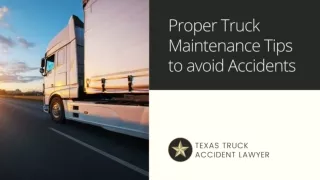 Proper Truck Maintenance Tips to Avoid Accidents