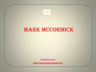 mark mccormick published by https www markmccormick com