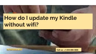 how do i update my kindle without wifi