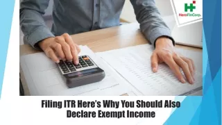 filing itr here s why you should also declare exempt income