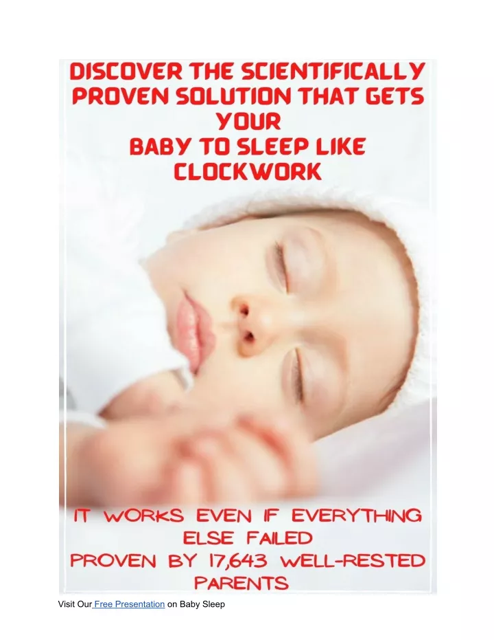 visit our free presentation on baby sleep