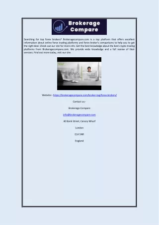 searching for top forex brokers brokeragecompare