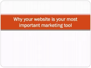 Why your website is important for your business