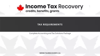 tax requirements