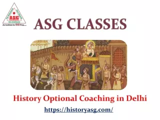 History Optional Coaching in Delhi – ASG Classes