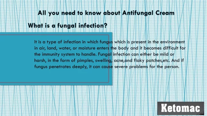 what is a fungal infection