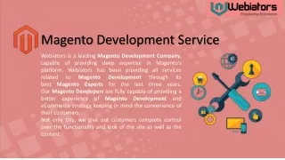 Drive unlimited traffic towards any online business with Magento development
