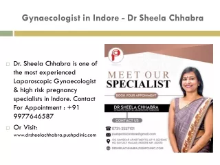 Gynaecologist in Indore - Dr Sheela Chhabra