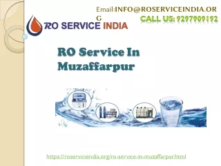 RO Service in Muzaffarpur| RO Water Purifier Service:9297-909192