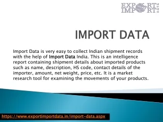 Indian Port Import Data: Covers Actual Stats of Indian Import Activities