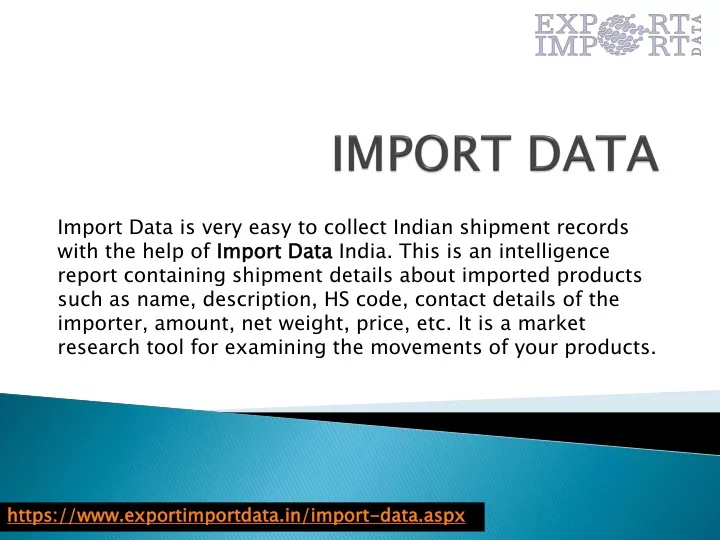 import data