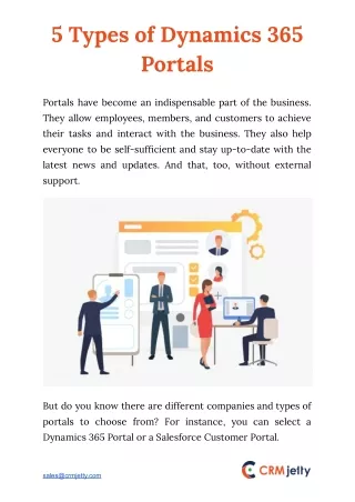 5 types of dynamics 365 portals